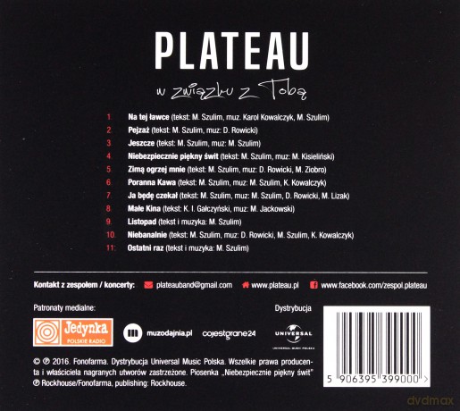Plateu: W Związku z Tobą [CD]