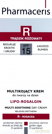 Pharmaceris R Lipo Rosalgin Krem trądzik różowaty SPF 15 30 ml
