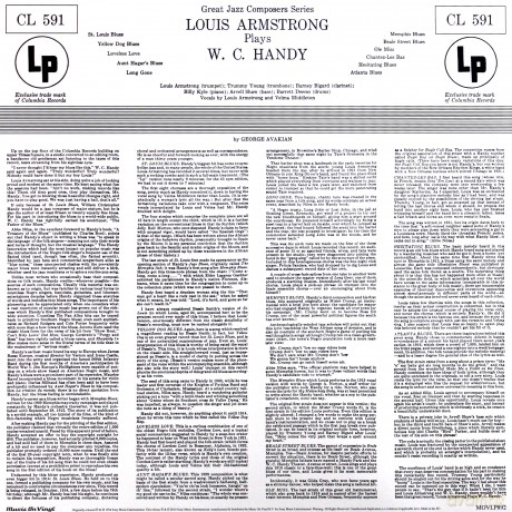 Louis Armstrong: Plays W.C. Handy [Winyl]