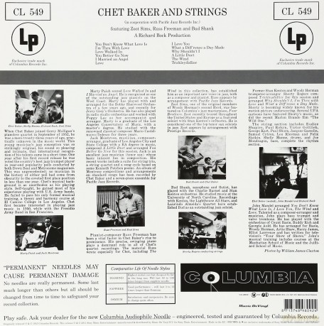 Chet Baker: With Strings [Winyl]