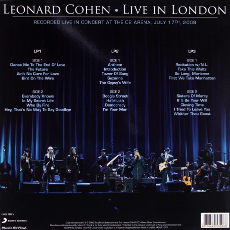 Leonard Cohen: Live In London [3xWinyl]