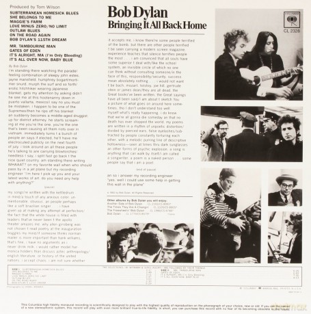 Bob Dylan: Bringing It All Back Home [Winyl]