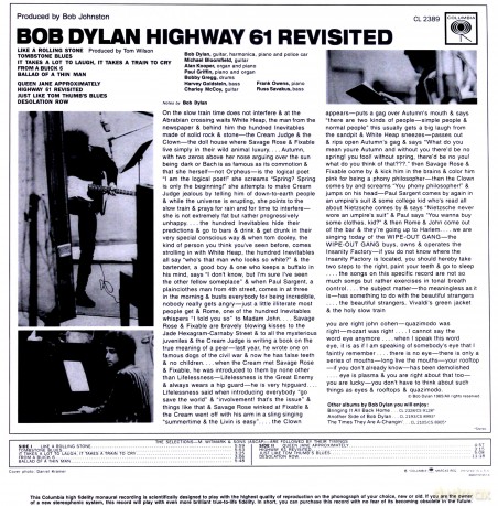 Bob Dylan: Highway 61 Revisited [Winyl]
