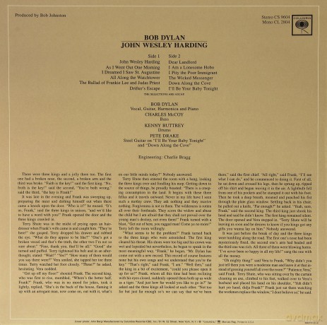 Bob Dylan: John Wesley Harding [Winyl]