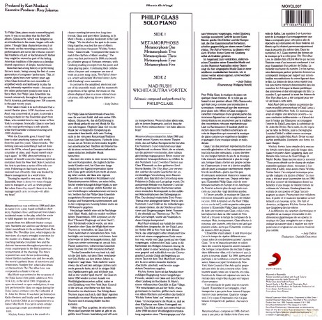 Philip Glass: Solo Piano [Winyl]
