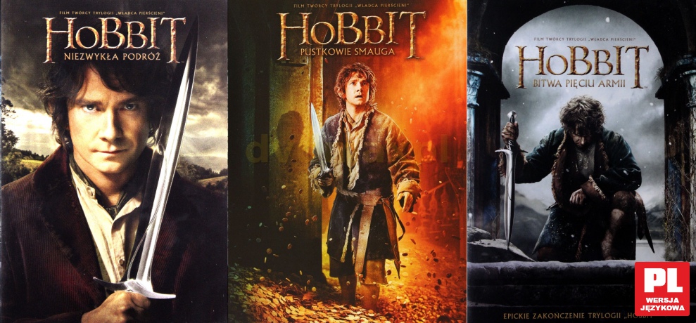 Hobbit: Pustkowie Smauga / Niezwykła podróż / Bitwa Pięciu Armii Pakiet [3DVD]