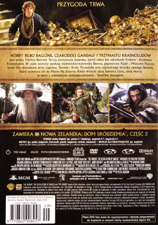 Hobbit: Pustkowie Smauga / Niezwykła podróż / Bitwa Pięciu Armii Pakiet [3DVD]