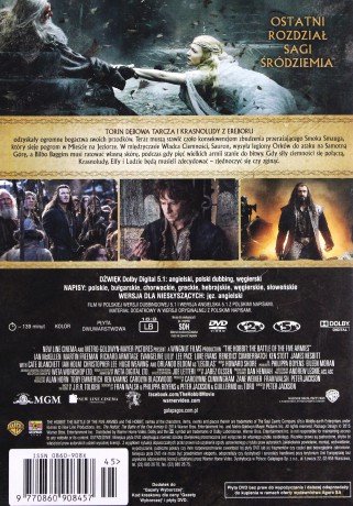 Hobbit: Pustkowie Smauga / Niezwykła podróż / Bitwa Pięciu Armii Pakiet [3DVD]