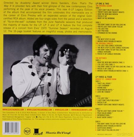 Elvis Presley: That'S The Way It Is -4Lp [4xWinyl]