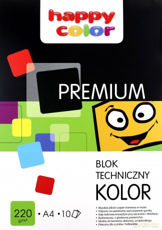 Blok techniczny kolor A4/10K Premium