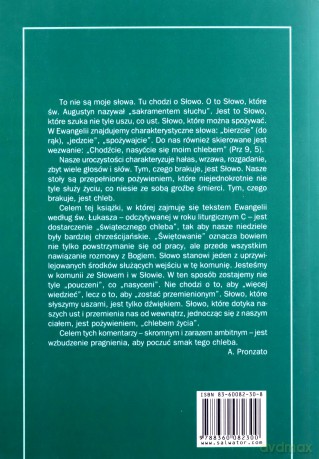 Chleb na niedzielę. Komentarz do Ewangelii na rok C - Alessandro Pronzato [KSIĄŻKA]
