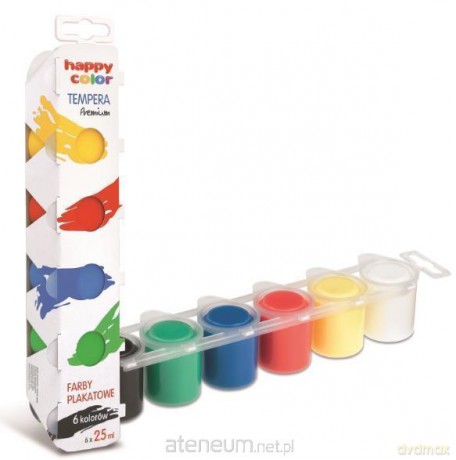 Farba plakatowa Tempera 6 kolorów