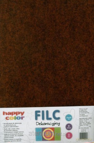 Filc dekoracyjny Rudy melanż (5 szt)