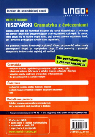Hiszpański. Gramatyka z ćwiczeniami - Danuta Zgliczyńska [KSIĄŻKA]