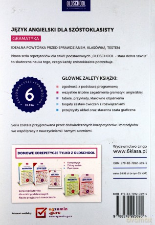 Język angielski dla szóstoklasisty. Gramatyka - Joanna Bogusławska [KSIĄŻKA]