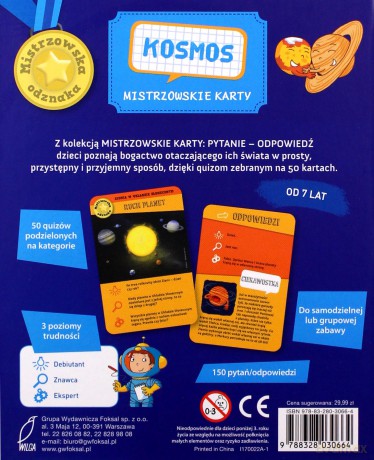 Mistrzowskie karty. Kosmos [KSIĄŻKA]