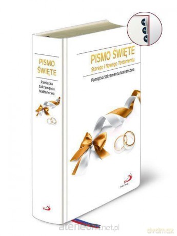 Pismo Święte Biblia dla rodziny - Ślub (paginatory) [KSIĄŻKA]