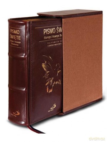 Pismo Święte Stary Testament i Nowy Testament etui, skóra brązowa, limit. [KSIĄŻKA]