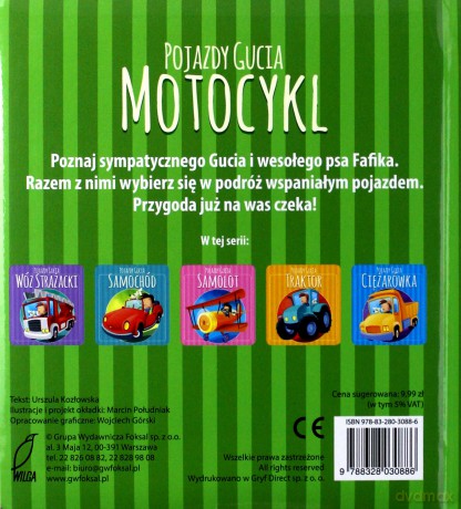 Pojazdy Gucia. Motocykl - Urszula Kozłowska [KSIĄŻKA]