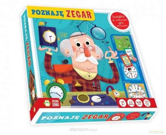 Poznaję zegar. Książka z grą planszową [KSIĄŻKA]