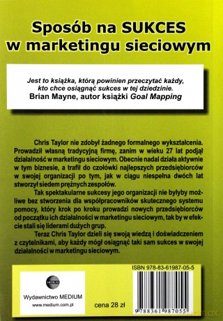 Sposób na sukces w marketingu sieciowym - Chris Taylor [KSIĄŻKA]