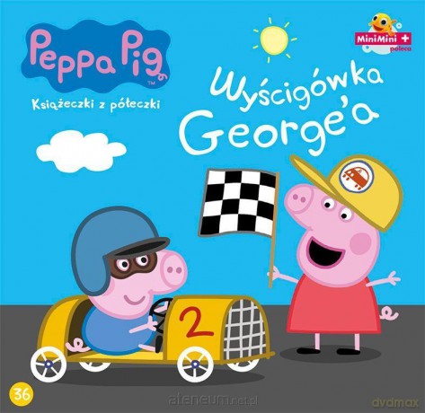 Świnka Peppa. Książeczki z półeczki 36 Wyścigówka George [KSIĄŻKA]