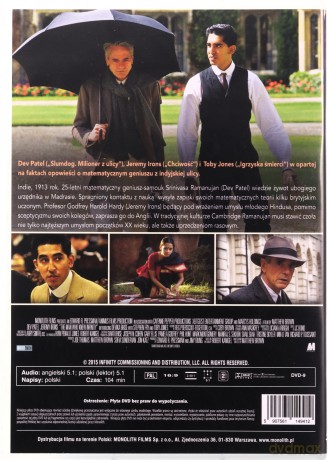 Człowiek, który poznał nieskończoność [DVD]