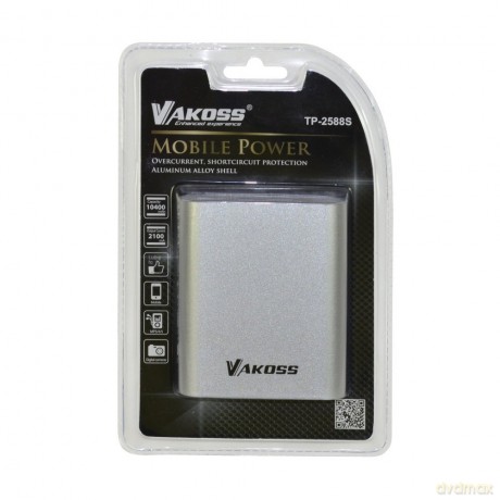 Power Bank Vakoss 10400 mAh Tp-2588S Srebrny