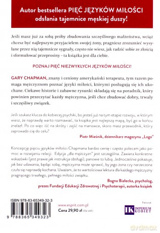 5 języków miłości dla mężczyzn - Gary Chapman [KSIĄŻKA]