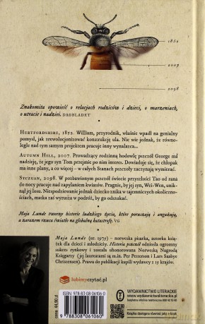 Historia pszczół - Maja Lunde (twarda) [KSIĄŻKA]