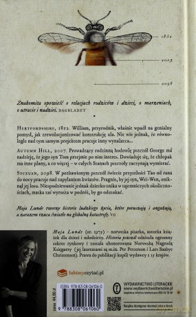 Historia pszczół - Maja Lunde (twarda) [KSIĄŻKA]