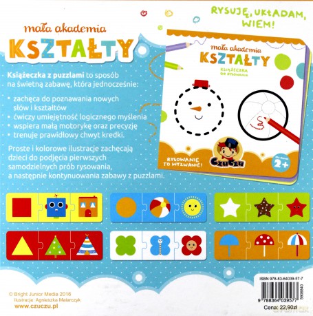 Mała akademia kształty 2+ czuczu (twarda) [KSIĄŻKA]