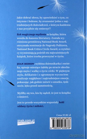 Rok magicznego myślenia - Joan Didion (twarda) [KSIĄŻKA]