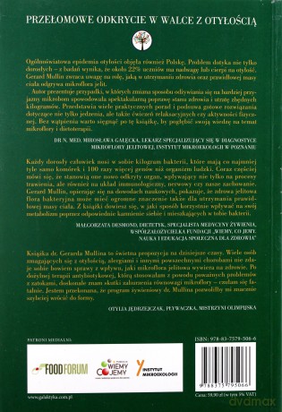 Zadbaj o równowagę mikroflory jelitowej. Popraw odporność i schudnij raz na zawsze - Gerard E. Mullin [KSIĄŻKA]