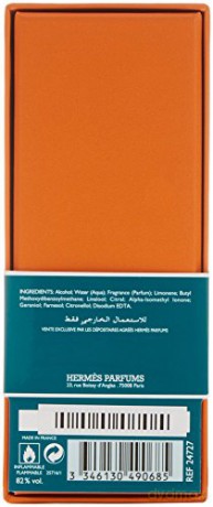 Hermes Eau D´Orange Verte EDC Bottle&Natural Spray dla kobiety 100ml