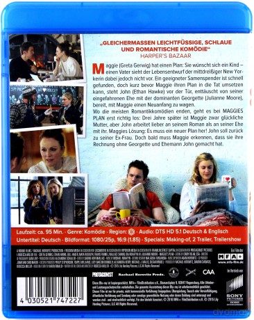 Maggies Plan (Plan Maggie) [Blu-Ray]