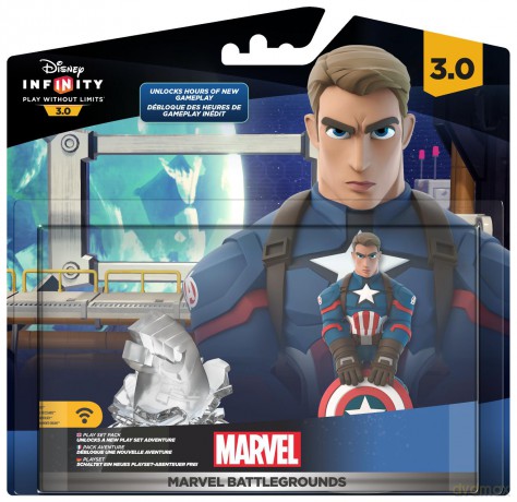 Świat Marvel Battlegrounds (Kapitan Ameryka Pierwszy Avenger + Świat) [FIGURKA]