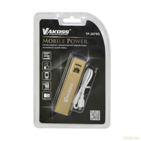 Power Bank Vakoss 2500 mAh Tp-2575G złoty