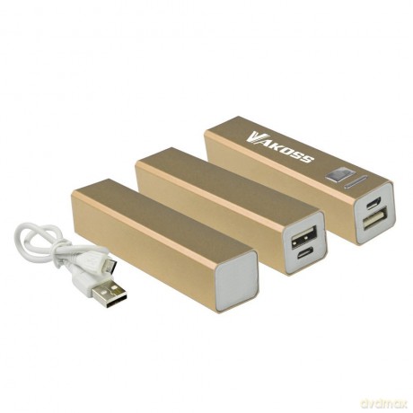 Power Bank Vakoss 2500 mAh Tp-2575G złoty