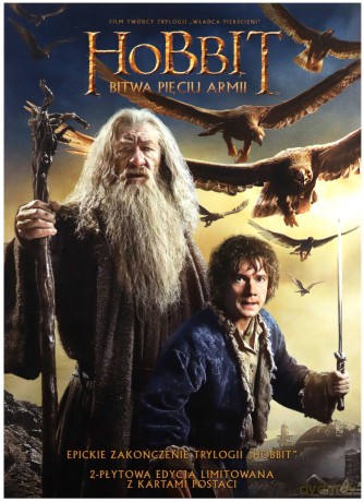 Hobbit: Bitwa Pięciu Armii (Wydanie Limitowane z Kartami) [2DVD]