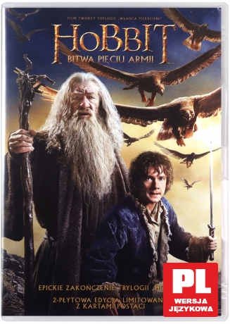 Hobbit: Bitwa Pięciu Armii (Wydanie Limitowane z Kartami) [2DVD]
