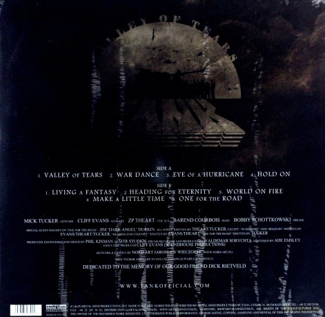 Tank: Valley Of Tears (Szary Winyl) [Winyl]