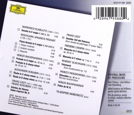 Vladimir Horowitz: Horowitz In Moscow (Originals) [CD]