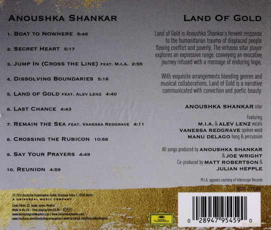 Anoushka Shankar: Land Of Gold [CD]