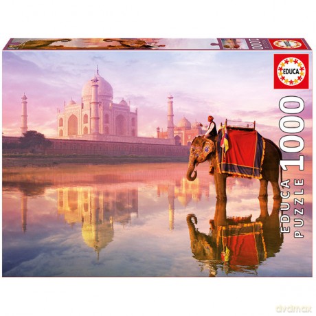 EDUCA 1000 el. Elephant at Taj Mahal [PUZZLE]