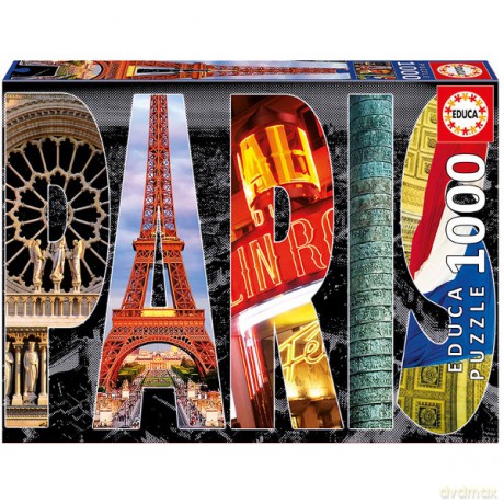 EDUCA 1000 el. Paris Collage [PUZZLE]