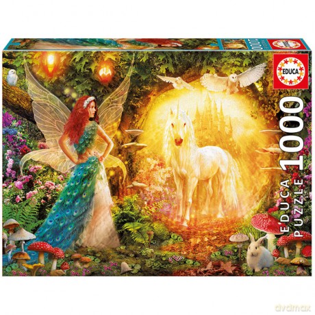 EDUCA 1000 el. Peacock Feathery Fairy [PUZZLE]