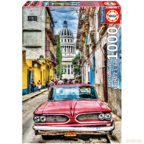 EDUCA 1000 el. Vintage Car in old Havana [PUZZLE]
