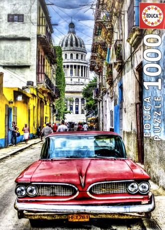 EDUCA 1000 el. Vintage Car in old Havana [PUZZLE]