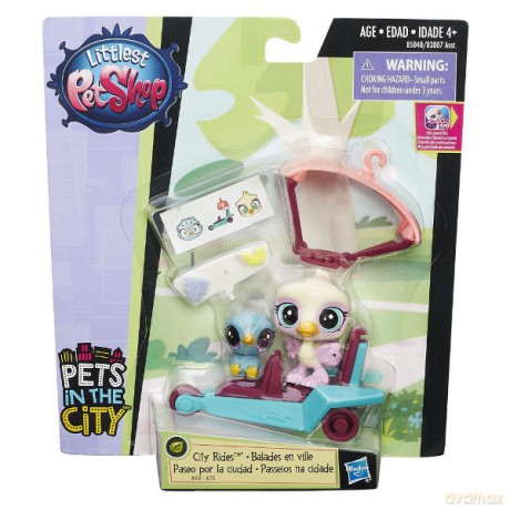 HASBRO Littlest Pet Shop City Rides, Struś i Kiwi [FIGURKA]
